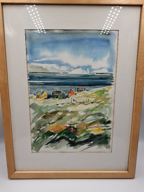 P. Christoffersen Akvaral tryk Jakobshavn